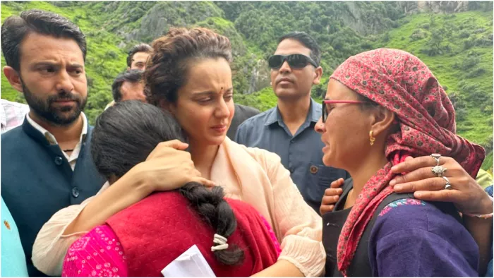 Kangana Ranaut ने Himachal Pradesh के बाढ़ प्रभावित क्षेत्रों का किया दौरा, पहाड़ों से की अपनी तुलना