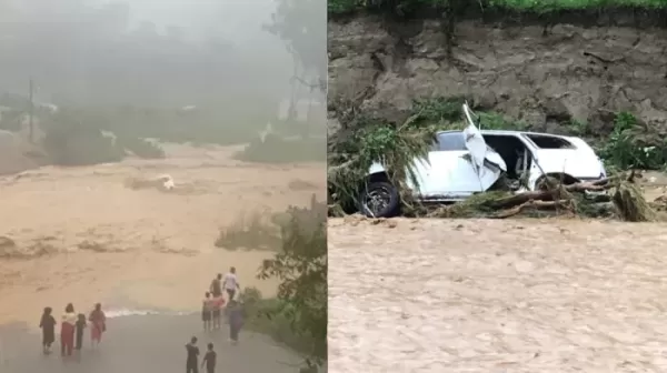 ऊना में बड़ा हादसा, जेजों खड्ड में बह गई गाड़ी; नौ लोगों की मौत, देखें Video