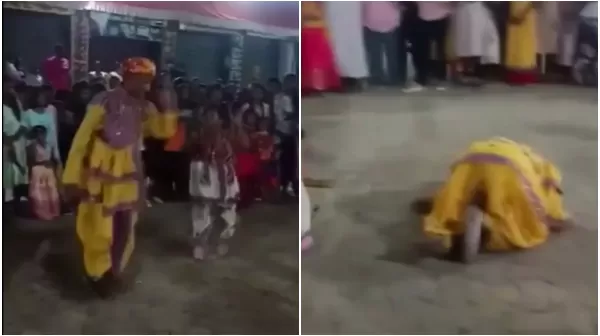   बेटे के साथ नाचते समय अचानक जमीन पर गिरे गरबा किंग, मौत का दिल दहला देने वाला Video वायरल