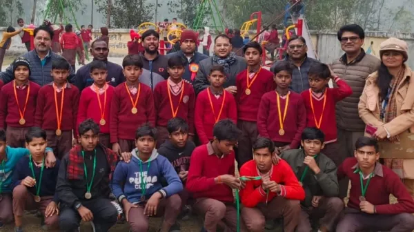 ब्लॉक स्तरीय खेलकूद प्रतियोगिता का हुआ आयोजन। , यूपीएस औंध का जलवा कायम